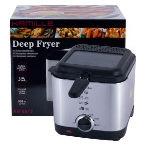 Фритюрниця електрична Kamille 900W 1.5л. KM-6812