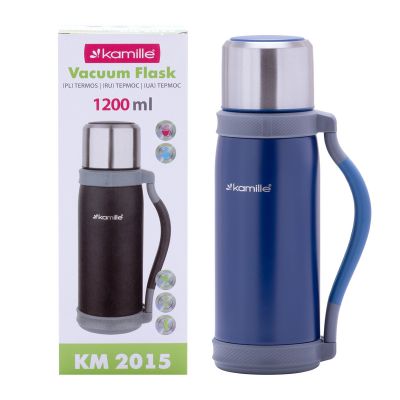 Термос Kamille Синий 1200мл из нержавеющей стали KM-2015SI