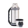 Термос Kamille 1500ml. из нержавеющей стали с ручкой и ремешком KM-2091