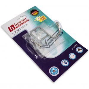 Подвійний гачок Besser 10х3.5х7см з кріпленням "SMART STICKER" KM-0151