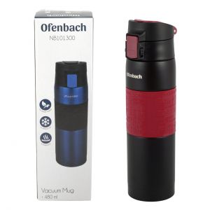 Термокружка Ofenbach красный 480мл из нержавеющей стали KM-101300