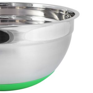 Миска Kamille 28х13см з нержавіючої сталі з силіконовим дном KM-4351