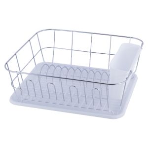 Сушарка для посуду Kamille 37 * 33 * 13,5 см з піддоном KM-0763D
