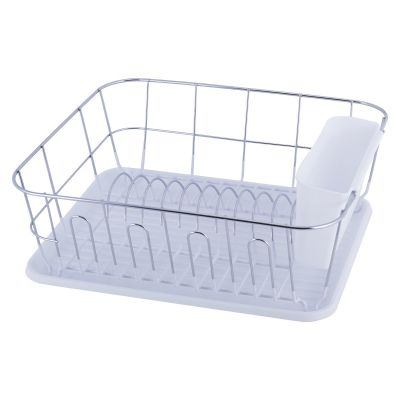Сушарка для посуду Kamille 37 * 33 * 13,5 см з піддоном KM-0763D