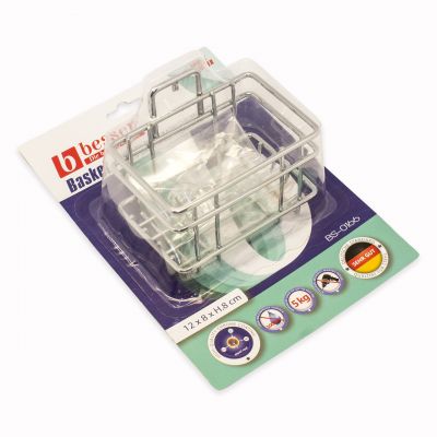 Кошик для ванної Besser прямокутна 12х8х10см з кріпленням "SMART STICKER" KM-0166