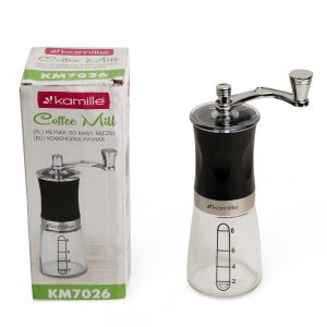 Кофемолка ручна Kamille 6.5х18.5см механічна KM-7026 Кофемолка ручна Kamille 6.5х18.5см механічна KM-7026