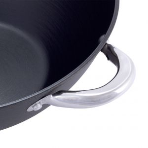 Казан чавунний Wok для плову з антипригарним покриттям для індукції і газу 3,6 L KM-4806MR