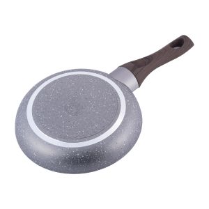 Сковорода Kamille 20см с антипригарным покрытием Grey marble из алюминия  для индукции и газа KM-4112