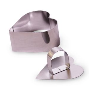 Форма Kamille для викладки / вирубки "Серце" 8х8х4.5см з кришкою KM-7772