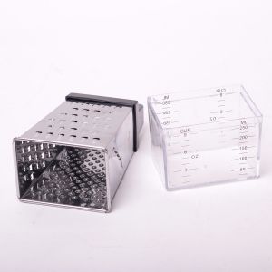 Терка Kamille з нержавіючої сталі (4 типи лез) з контейнером KM-7205