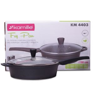 Сотейник Kamille 28см из литого алюминия с антипригарным покрытием 