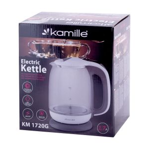 Чайник Kamille 1,7л електричний з боросилікатного скла KM-1720G Чайник Kamille 1,7л електричний з боросилікатного скла KM-1720G