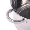 Каструля з кришкою Kamille 2.9л з нержавіючої сталі і порожніми ручками KM-4518S