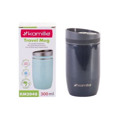 Термокружка Kamille Серый 300ml из нержавеющей стали KM-2048SR
