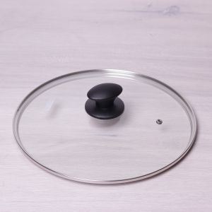 Кришка скляна Kamille 28см з металевим обідком KM-0648L Кришка скляна Kamille 28см з металевим обідком KM-0648L