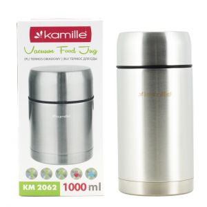 Термос пищевой Kamille 1000мл из нержавеющей стали KM-2062 Термос пищевой Kamille 1000мл из нержавеющей стали KM-2062