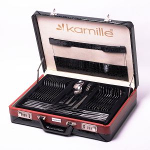 Набір столових приборів Kamille 72 предмета з нержавіючої сталі в кейсі KM-5215B