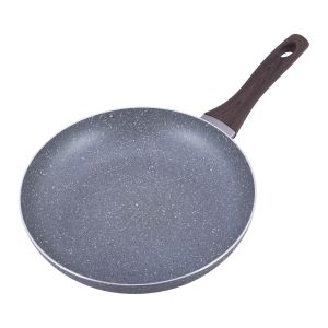 Сковорода Kamille 28см с антипригарным покрытием Grey marble из алюминия  для индукции и газа KM-4114
