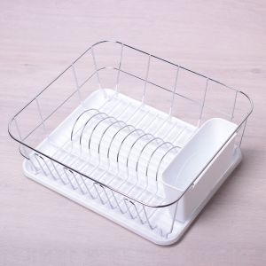 Сушарка для посуду Kamille 37 * 33 * 13,5 см з піддоном KM-0763D