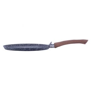 Сковорода блинная Kamille 24см с антипригарным покрытием Grey marble алюминий для индукции и газа KM-4171