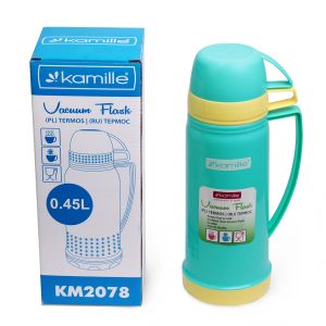 Термос Kamille Голубой 450мл пластиковый со стеклянной колбой KM-2078 Термос Kamille Голубой 450мл пластиковый со стеклянной колбой KM-2078