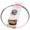 Кришка скляна Kamille 28см з металевим обідком KM-0826GR Кришка скляна Kamille 28см з металевим обідком KM-0826GR